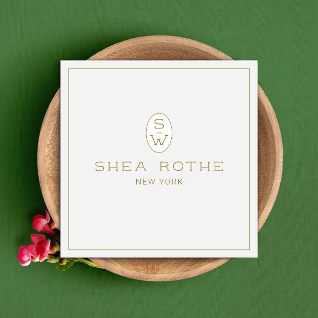 Berufliches Monogramm des hellgrauen Beauty Salons (Von Creator hochgeladen)