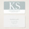 Berufliches Monogramm Elegant Makeup Artist Gray