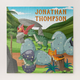 Berufliches Monogramm Jurassisch-Blau Puzzle