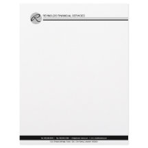 Berufliches Monogramm Schwarz Grau