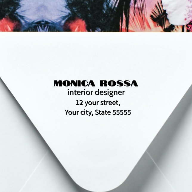 Berufliches Neonrosa Schwarz Permastempel (Von Creator hochgeladen)