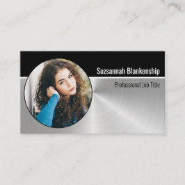 Berufliches Oval-Foto für persönliche Sicherheit Visitenkarte