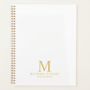 Berufliches Personalisiertes Monogramm und Name Planer