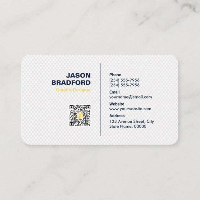 Berufliches Personalisiertes Unternehmen C Visitenkarte (Rückseite)