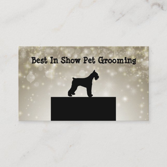 Berufliches Pet Grooming Visitenkarte (Vorderseite)