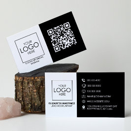 Berufliches QR-Code für Front- und Back-Business-L Visitenkarte
