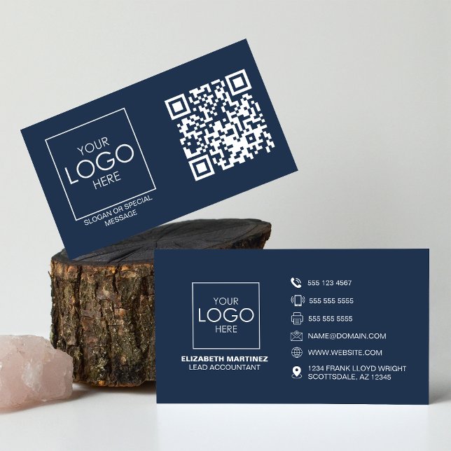 Berufliches QR-Code für Front- und Back-Business-L Visitenkarte (Von Creator hochgeladen)