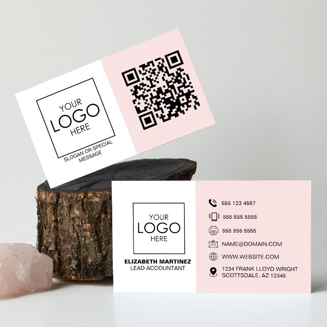 Berufliches QR-Code für Front- und Back-Business-L Visitenkarte (Von Creator hochgeladen)