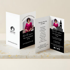 Berufliches Real Anwesen Agent Foto & Services Visitenkarten