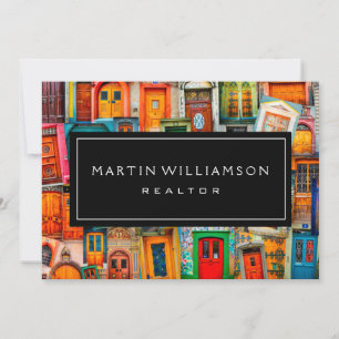 Berufliches Real Anwesen Moderne klassische Türen  Mitteilungskarte