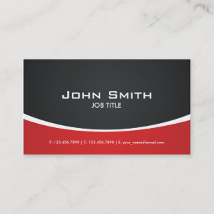 Berufliches rotes modernes elegantes nobles visitenkarte