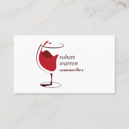 Berufliches Rotwein Visitenkarte