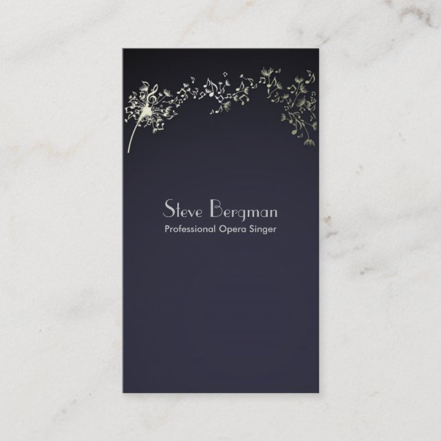 Berufliches Sänger-Opern-Lehrer-Schulstudio Visitenkarte (Vorderseite)