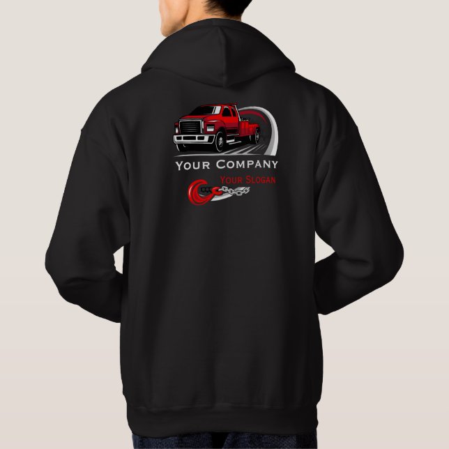 Berufliches Schleppunternehmen, Abschleppdienst Hoodie (Rückseite)