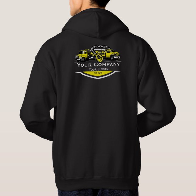 Berufliches Schleppunternehmen, Abschleppdienst Hoodie (Rückseite)