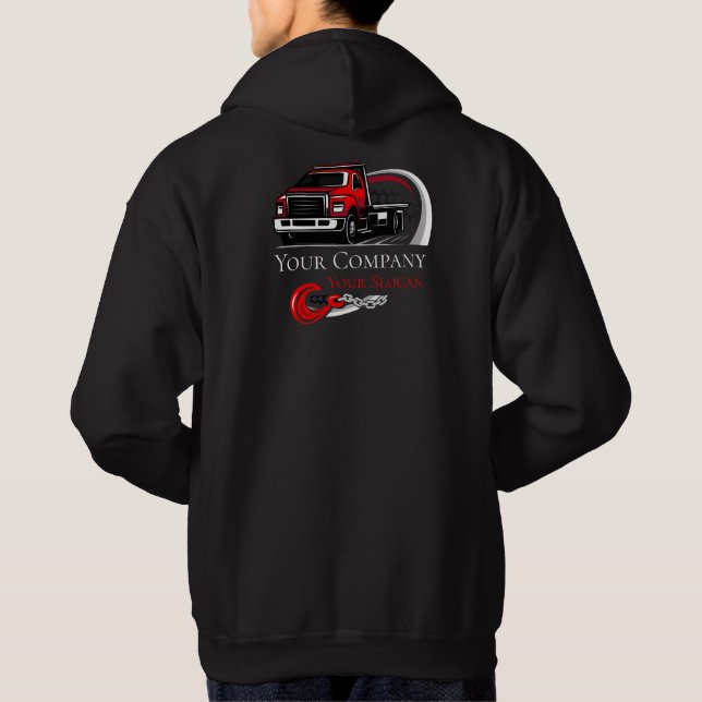 Berufliches Schleppunternehmen, Abschleppdienst Hoodie (Rückseite)