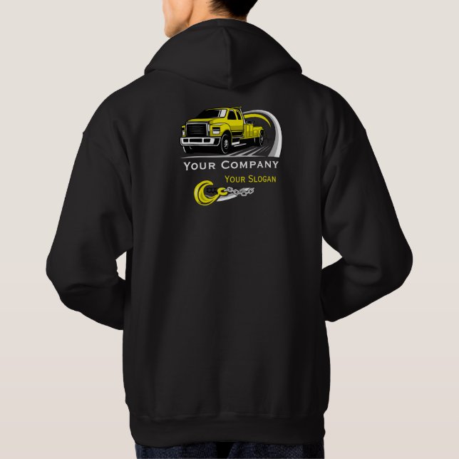 Berufliches Schleppunternehmen, Abschleppdienst Hoodie (Rückseite)