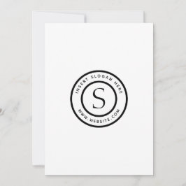 Berufliches Schlichtes Logo Einladung