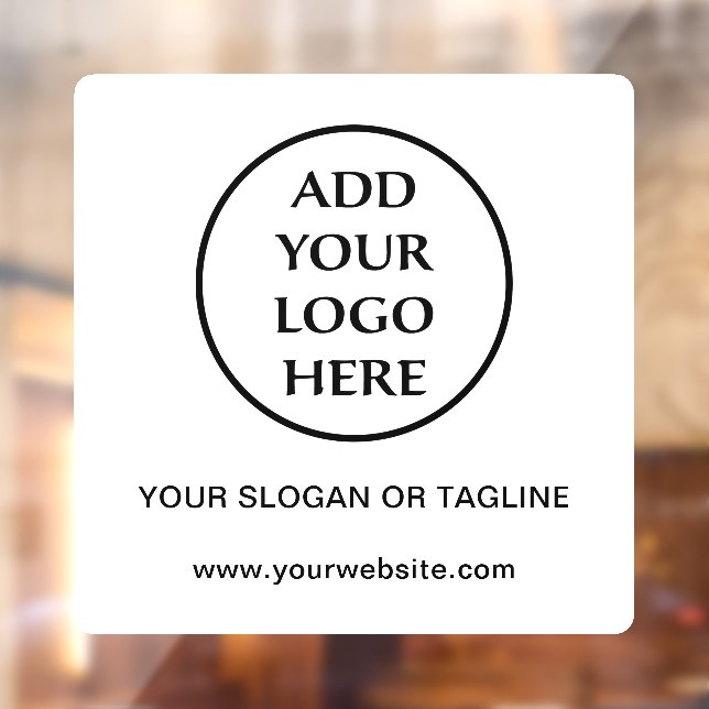 Berufliches Schlichtes Logo für Unternehmen Fensteraufkleber (Blatt 2)