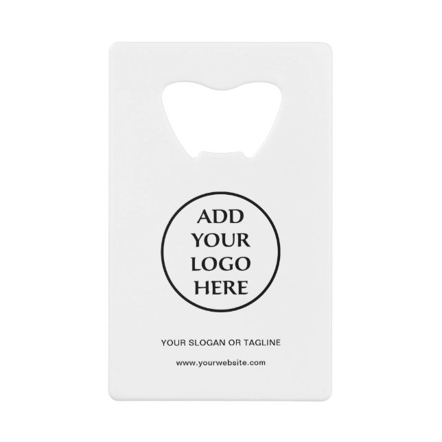 Berufliches Schlichtes Logo für Unternehmen Geldbeutel Flaschenöffner (Vorderseite)