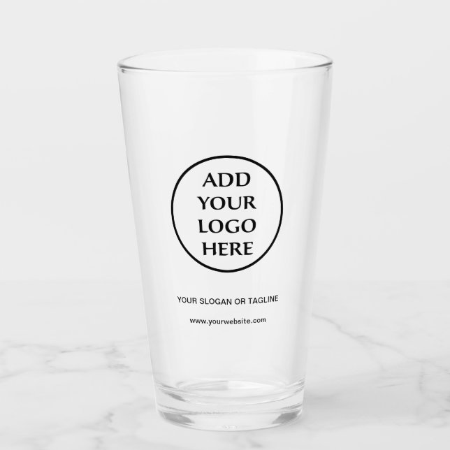 Berufliches Schlichtes Logo für Unternehmen Glas (Vorderseite)