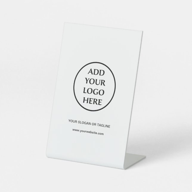 Berufliches Schlichtes Logo für Unternehmen Sockelschild (Vorderseite)