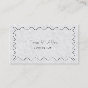 Berufliches Schlichtes Weiß Elegant Modernes Einfa Visitenkarte