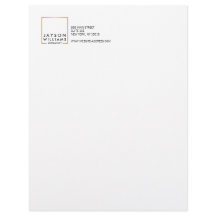 Berufliches Schwarz-Imitat-Gold-Quadrat-Logo