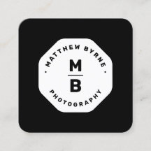 Berufliches Schwarz-Monogramm-Fotograf-Emblem B