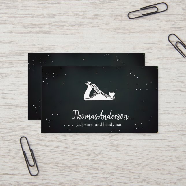 Berufliches Schwarzes Gebäude Visitenkarte (Vorderseite/Rückseite Beispiel)