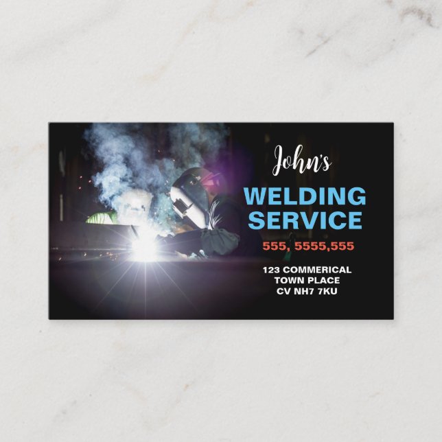 Berufliches Schweißen und Fabrikieren von Metallen Visitenkarte (Vorderseite)