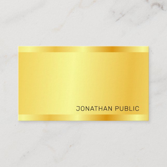 Berufliches Trendy Modernes Elegantes, einfaches D Visitenkarte (Vorderseite)