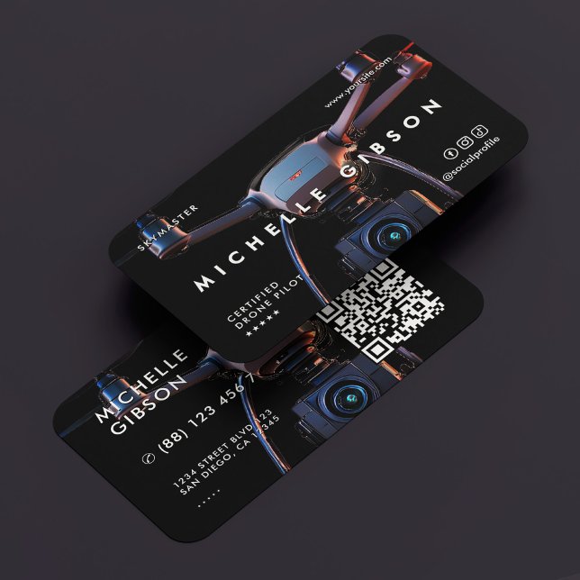 Berufliches UAV-Pilotprogramm des modernen Drohnen Visitenkarte (Modern Drone Operator Professional UAV Pilot Business Card)
