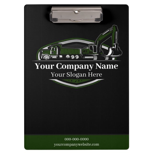 Berufliches Unternehmen für den Bau von Schweranla Klemmbrett (Vorderseite)