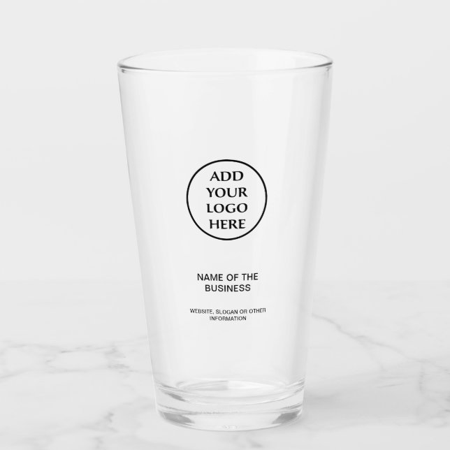 Berufliches Unternehmen Ihr Logo für Ihr Unternehm Glas (Vorderseite)