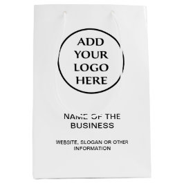 Berufliches Unternehmen Ihr Logo für Ihr Unternehm Mittlere Geschenktüte