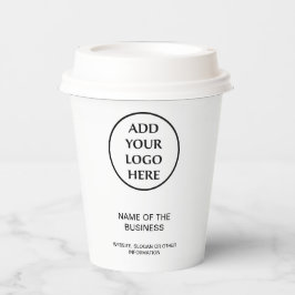 Berufliches Unternehmen Ihr Logo für Ihr Unternehm Pappbecher