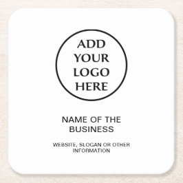 Berufliches Unternehmen Ihr Logo für Ihr Unternehm Rechteckiger Pappuntersetzer