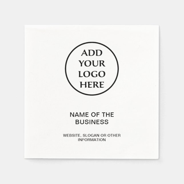 Berufliches Unternehmen Ihr Logo für Ihr Unternehm Serviette (Vorderseite)