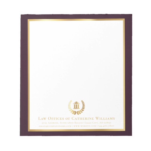 Berufliches Unternehmen Notizblock (Vorderseite)