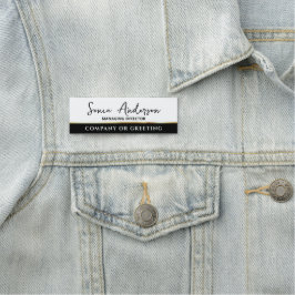 Berufliches Unternehmenswachstum Namensschild