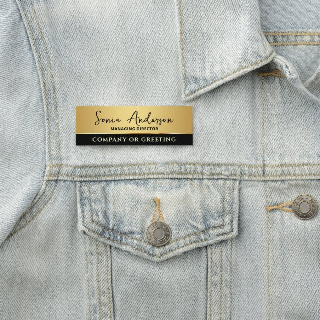 Berufliches Unternehmenswachstum Namensschild (Beispiel)