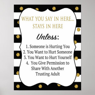 Berufliches Vertraulichkeitspaket Poster