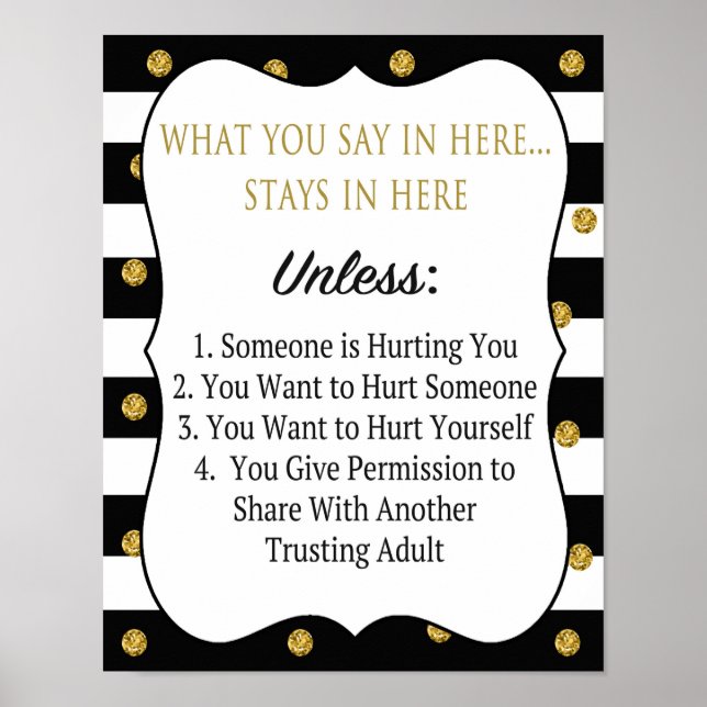 Berufliches Vertraulichkeitspaket Poster (Vorne)