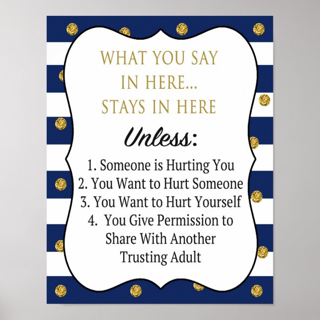 Berufliches Vertraulichkeitspaket Poster (Vorne)