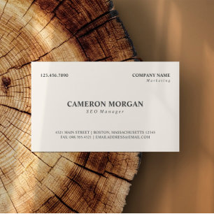 Berufliches Visitenkarte