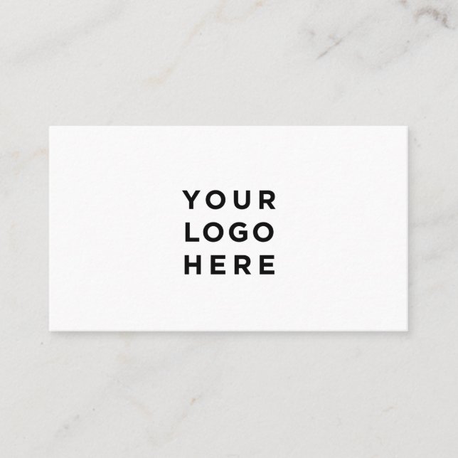 Berufliches Weiß Visitenkarte (Vorderseite)