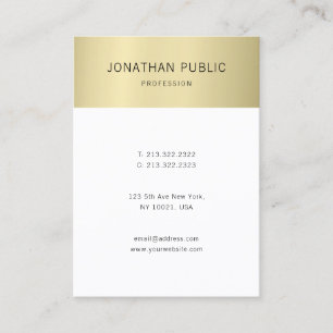 Berufliches, weißes Minimalistisches Template in G Visitenkarte