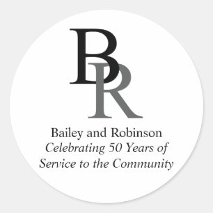 Berufliches Werbegeschäft für Ihr Logo Runder Aufkleber