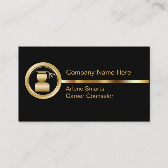 Berufsberatungs-Visitenkarten Visitenkarte (Vorderseite)